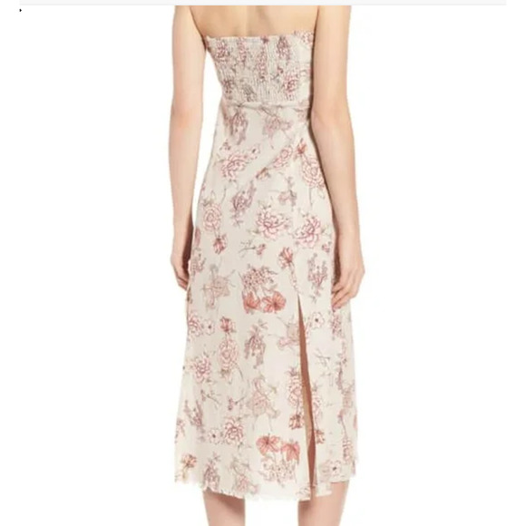 Somedays Lovin Golden Sky Midi Dress Floral Pattern Sz S - Picture 4 of 4